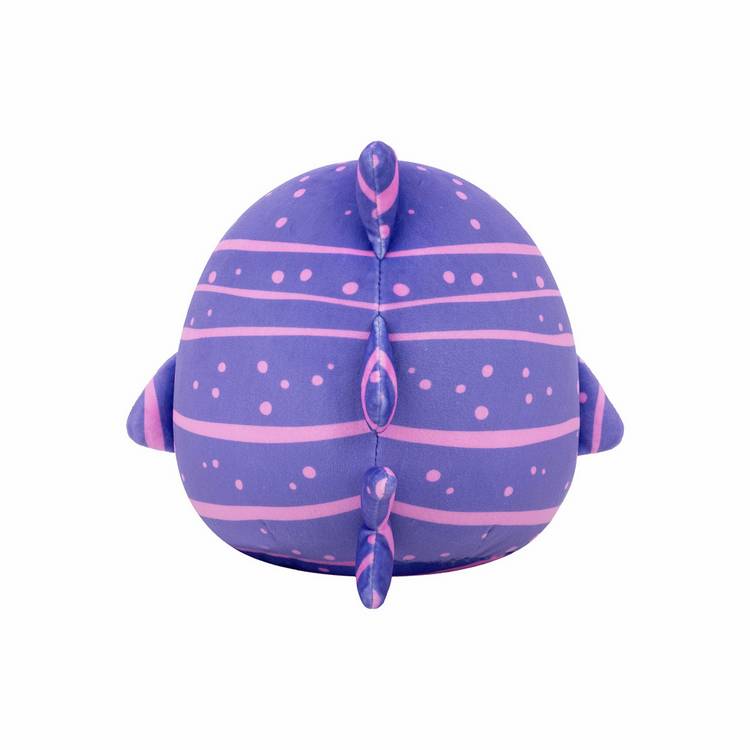 Squishmallows soft toy purple striped shark 7.5 inch (British brand)