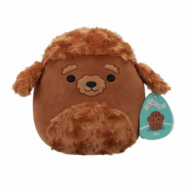 Squishmallows Dro the Golden Labradoodle soft toy 7.5-inch, UK version