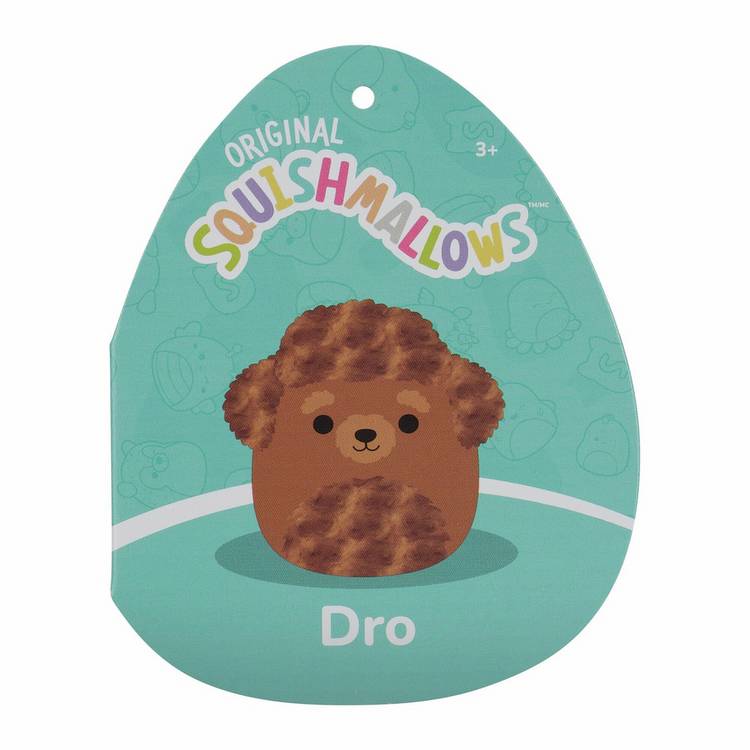 Squishmallows Dro the Golden Labradoodle soft toy 7.5-inch, UK version