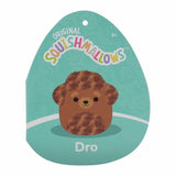 Squishmallows Dro the Golden Labradoodle soft toy 7.5-inch, UK version