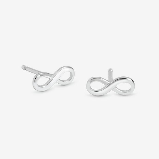 Simply Silver 925 silver infinity stud earrings, UK version