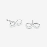 Simply Silver 925 silver infinity stud earrings, UK version