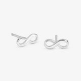 Argos Simply Silver Polished Infinity Stud Earrings- Buy online at McGrocer