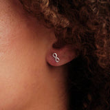 Simply Silver 925 silver infinity stud earrings, UK version