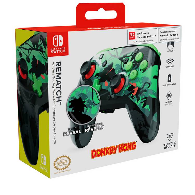 Turtle Beach Rematch Donkey Kong controller, imported from the UK