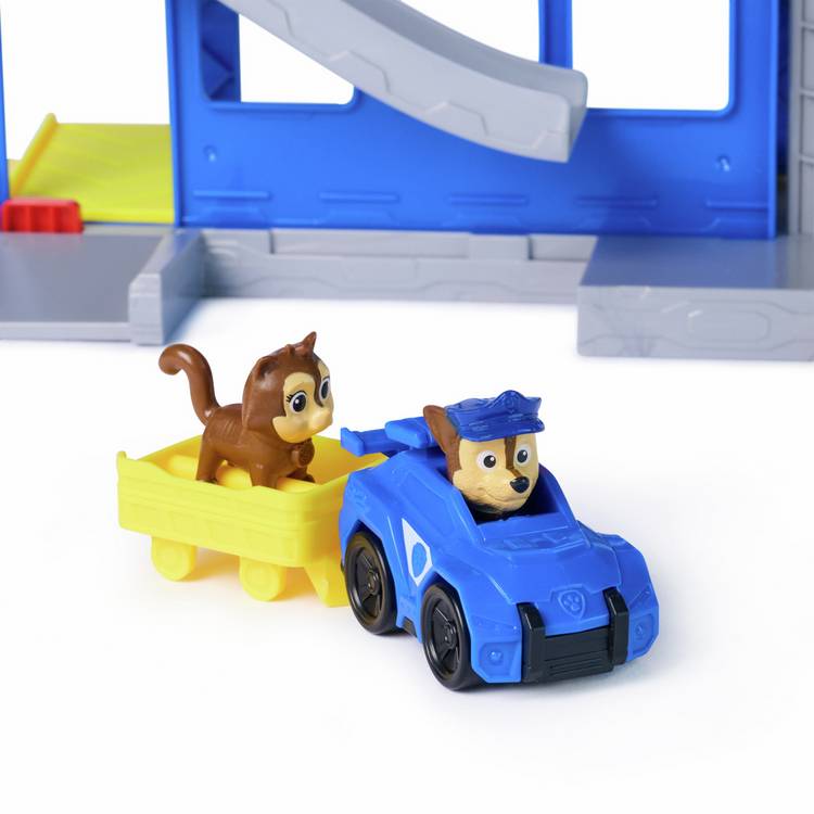 PAW Patrol Search and Rescue HQ playset with Chase figure, imported from the UK