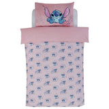 Disney Lilo & Stitch pink toddler bedding set, imported from the UK