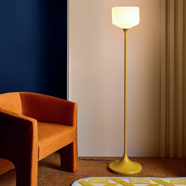 Habitat Rory floor lamp in mustard (British brand)