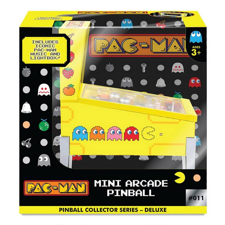 Menkind Pac Man Mini Pinball arcade game, imported from the UK