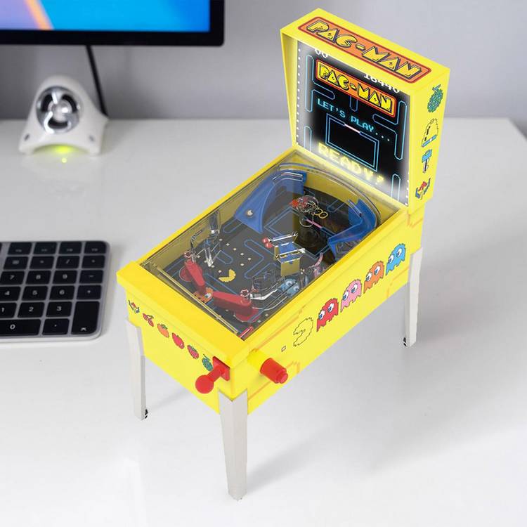 Menkind Pac Man Mini Pinball arcade game, imported from the UK