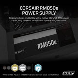 Corsair RM850e power supply 850W, imported from the UK