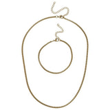 Argos Liars & Lovers Stainless Steel Roll Chain and Bracelet Set - Gold-Tone 2-Piece Jewellery Set- Buy online at McGrocer