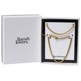 Liars & Lovers gold-tone stainless steel roll chain set, UK version