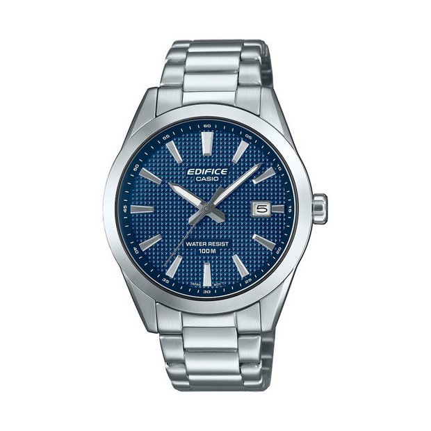 Casio watch blue dial stainless steel bracelet, imported from the UK