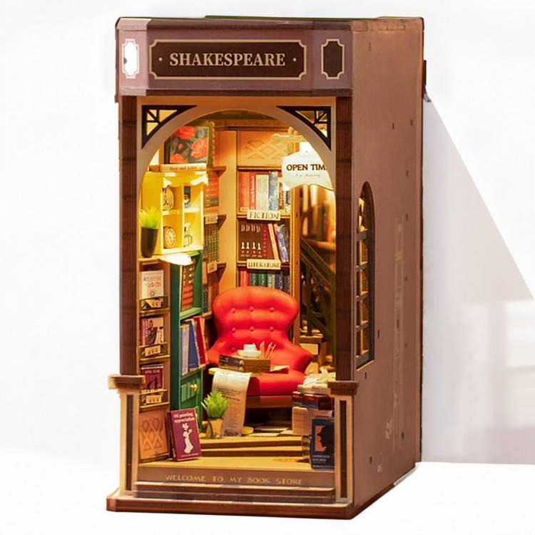 Menkind Bookstore Book Nook construction kit, imported from the UK