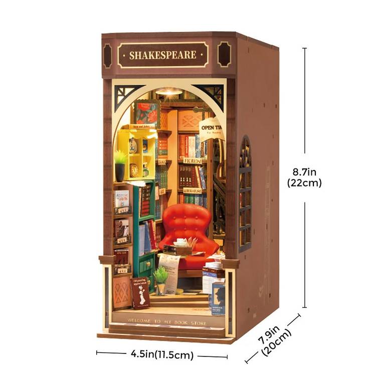 Menkind Bookstore Book Nook construction kit, imported from the UK