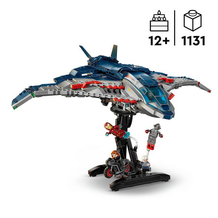 LEGO Marvel Avengers Quinjet building set 1131 pieces, UK version