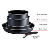 Tefal Ingenio 5-piece pan set - British product