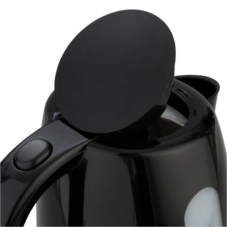 Cookworks plastic illuminated kettle black, UK version