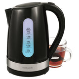 Cookworks plastic illuminated kettle black, UK version