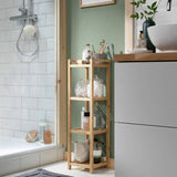 Argos Habitat 4 Shelf Bamboo Bathroom Storage Caddy Natural 80x22x22cm- Buy online at McGrocer