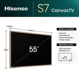 Hisense Smart TV QLED Canvas 55 inch, UK version