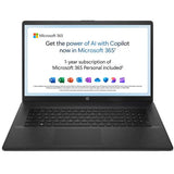 Argos HP 17-cn3008na 17.3in N100 4GB 128GB Laptop - Black- Buy online at McGrocer