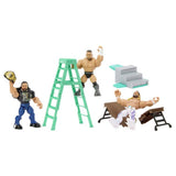 WWE Knuckle Crunchers WrestleMania action figure set, imported from the UK