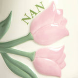 Argos Home ceramic mug with pink tulips, UK version