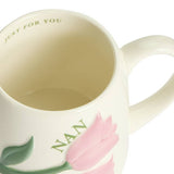 Argos Home ceramic mug with pink tulips, UK version