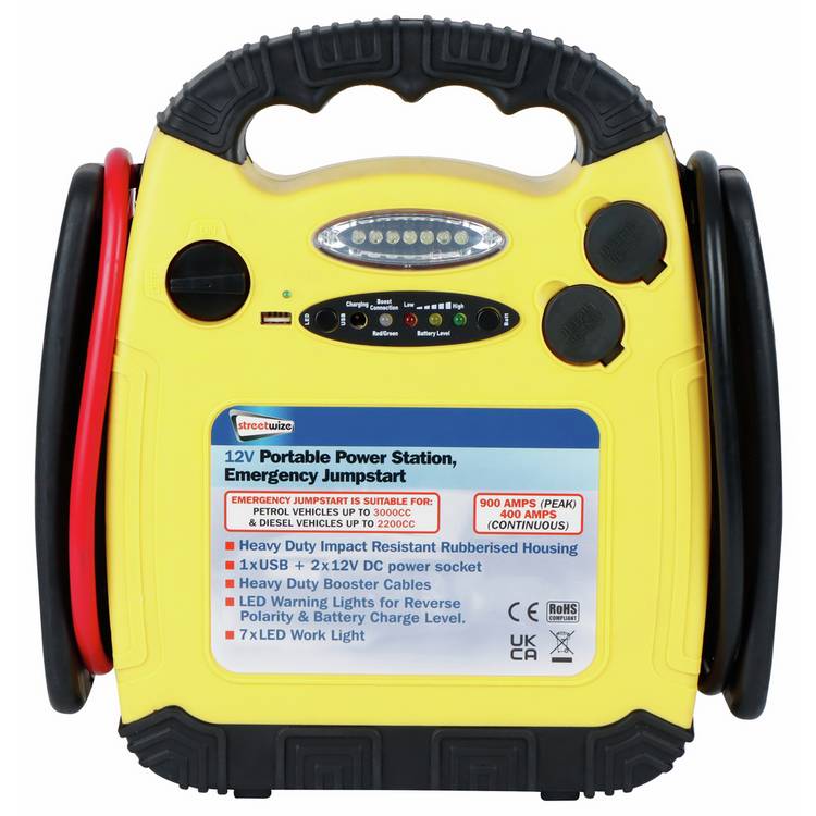 Streetwize emergency jump starter 400A - British product