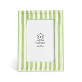 Habitat green stripe printed picture frame 4x6 - British product