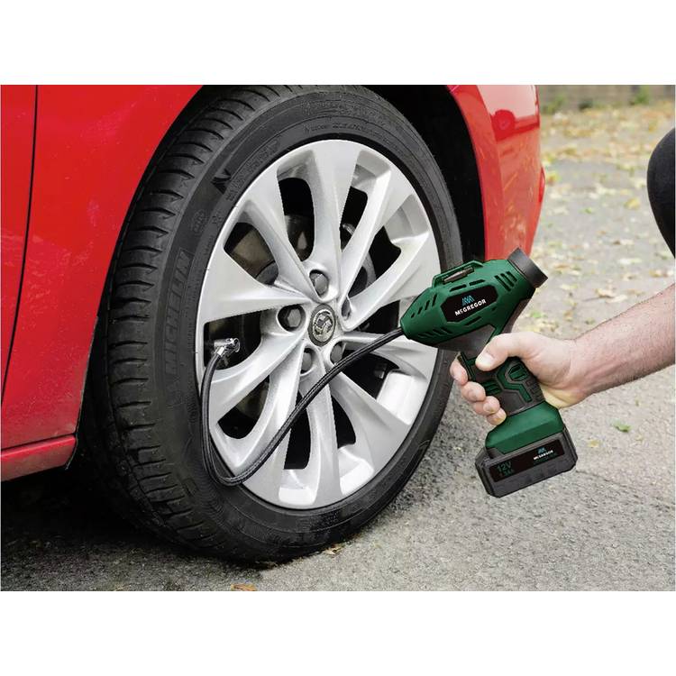 McGregor cordless tyre inflator 12V portable - British product