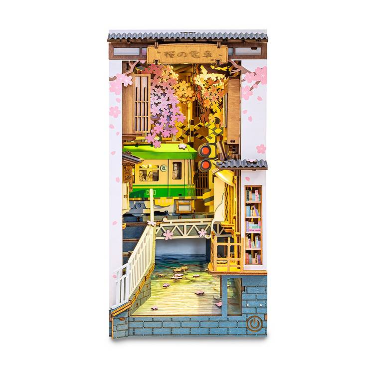 Rolife Sakura Densya Book Nook with LED night light, UK version