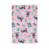Argos Disney Stitch Christmas Fleece Throw - Pink - 150x100cm- Buy online at McGrocer