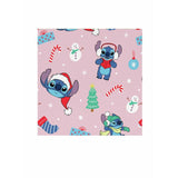 Disney Stitch Christmas fleece throw pink 150x100cm (British brand)