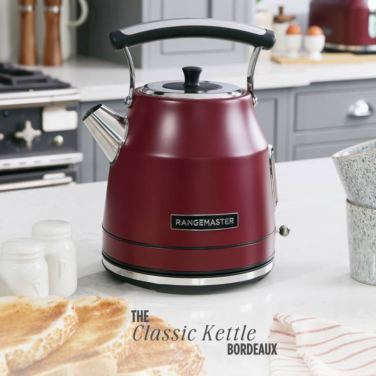 Rangemaster classic kettle burgundy 1.7L, UK version