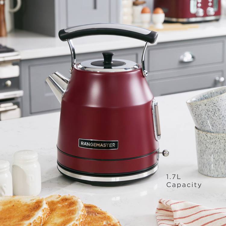 Rangemaster classic kettle burgundy 1.7L, UK version