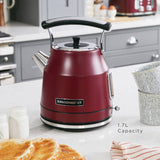 Rangemaster classic kettle burgundy 1.7L, UK version