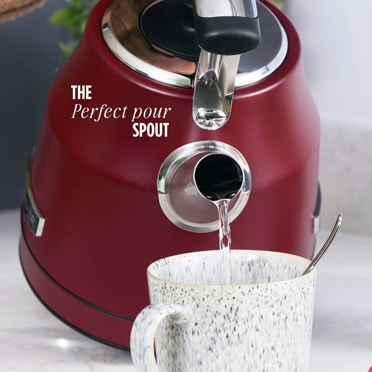 Rangemaster classic kettle burgundy 1.7L, UK version