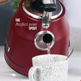 Rangemaster classic kettle burgundy 1.7L, UK version