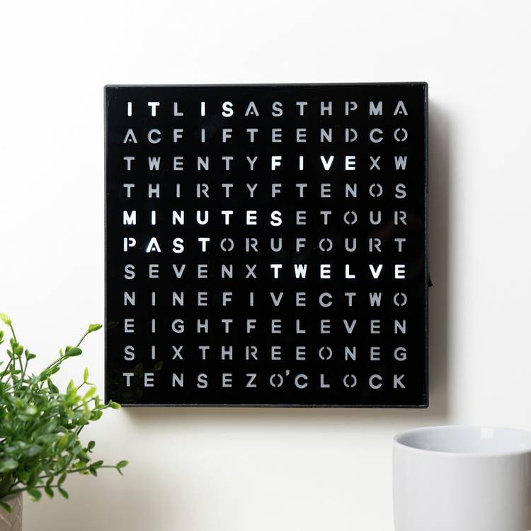 Menkind Winning LED Word Clock - British product