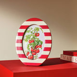 Argos Habitat Striped Oval Red Resin Picture Frame - 4x6- Buy online at McGrocer