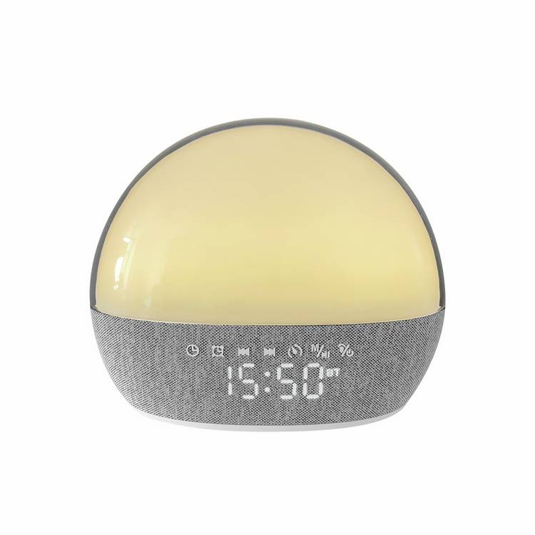 Menkind white noise colour change alarm clock, imported from the UK