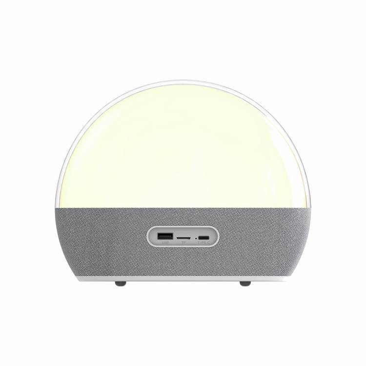 Menkind white noise colour change alarm clock, imported from the UK