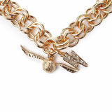 Custard London gold tone Harry Potter charm bracelet, imported from the UK