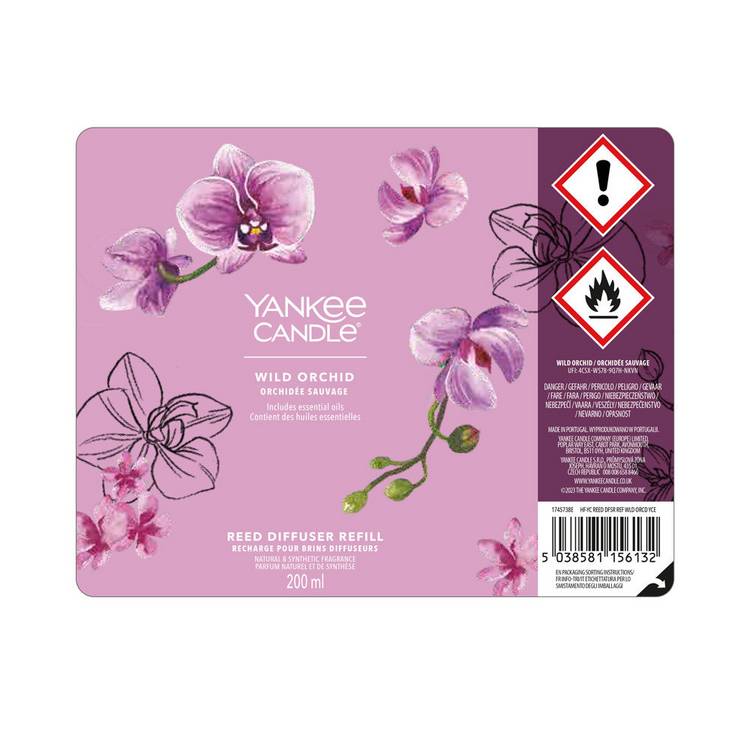 Yankee reed diffuser refill Wild Orchid 200ml - British product