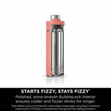 Ninja travel bottle coral 530ml - British product