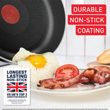 Tefal aluminium saucepan set black, imported from the UK