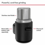 KitchenAid Go cordless coffee grinder, portable blade grinder, imported from the UK